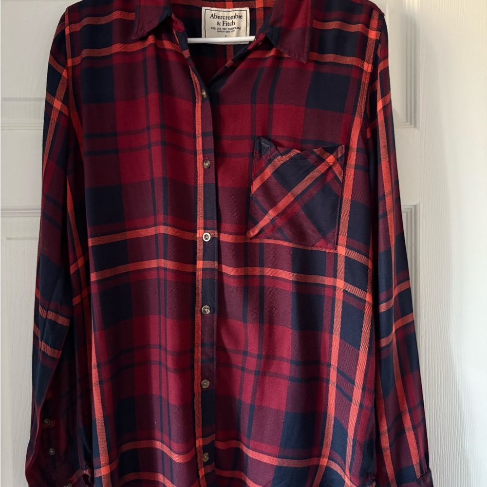Women's Abercrombie & Fitch Checkered Shirt - Size L